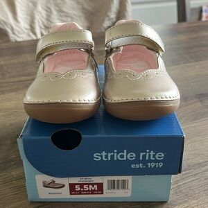 Stride Rite Ginny Mary Jane. Champagne color. Size 5.5M. Brand New